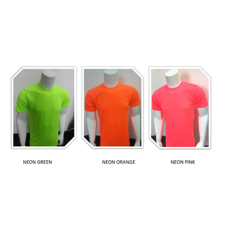 polyester interlock tee-neon